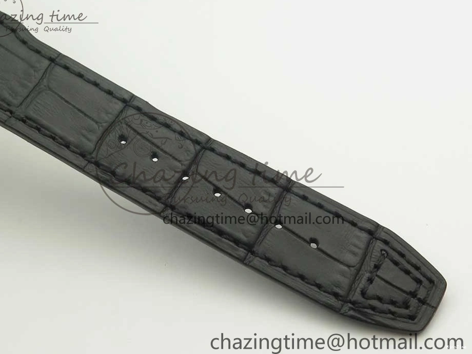 MIROTIME 0213 Pilot Chrono 377725 SS ZF 1:1 Best Edition White Dial on Black Leather Strap A Soft 7183